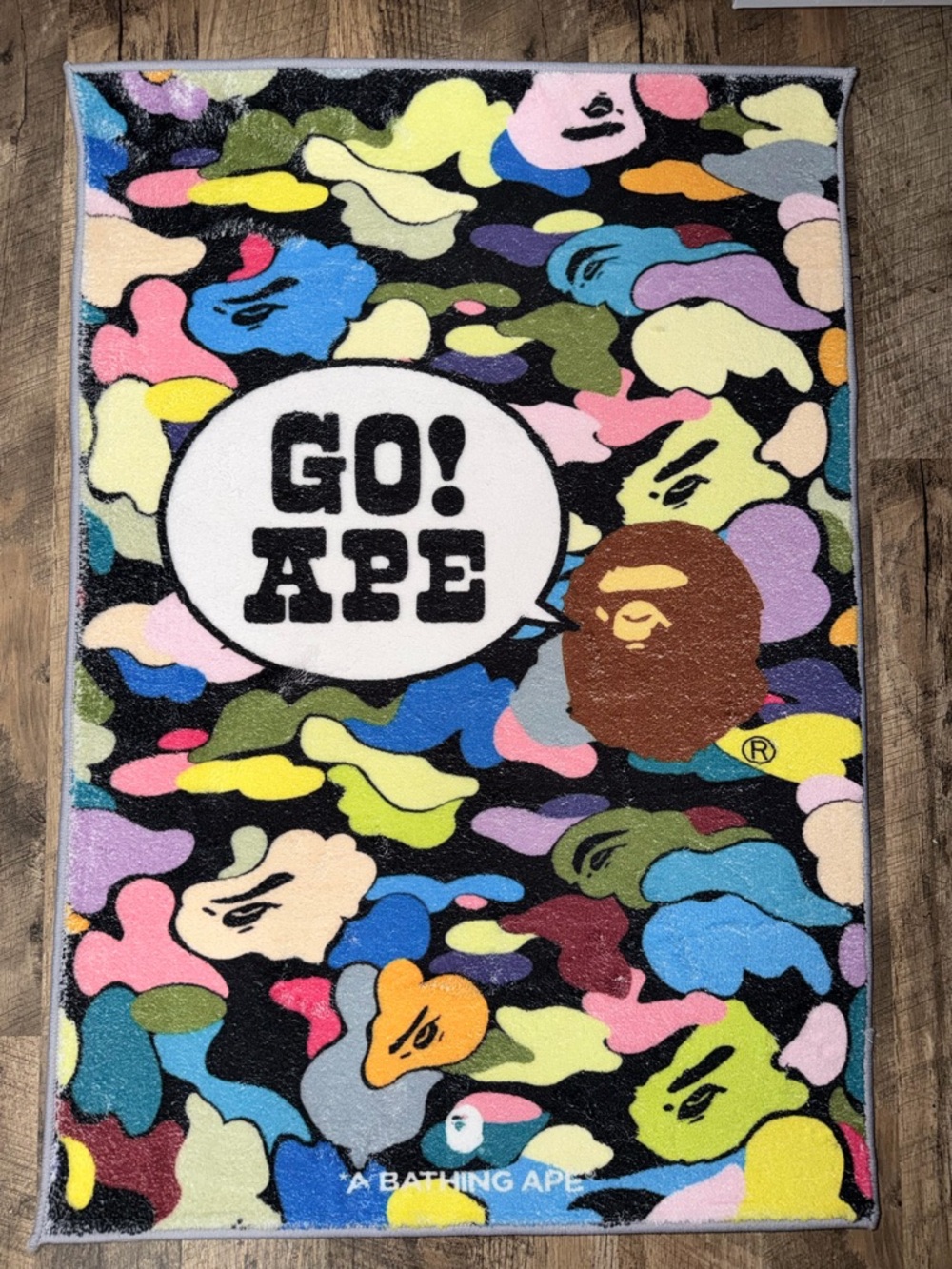 BAPE Multicolor Camo Tufted Rug